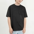 thumbnail image 5 of Kids Boy Clothes Comfortable Toddler Boy Short Sleeve Shirt Black T-Shirts Toddler Summer Tshirts 10-11 Years Boys Shirts, 5 of 5