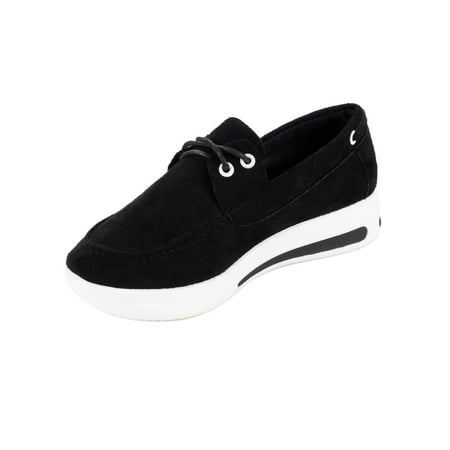 

Deals of The Day Clearance Dvkptbk Sneakers for Women Stylish Sneakers Women s Shoes Easy To Put On And Take Off Low-top Platform Sandals Black 6