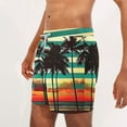 thumbnail image 6 of Xysaqa Men's Swim Trunks Big & Tall Tropical Print Hawaiian Beach Shorts Swimsuits Mens Boardshort Bathing Suit Elastic Waist Drawstring Swim Shorts with Pockets 3X 4X 5X Summer Savings, 6 of 6