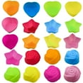thumbnail image 5 of Trayknick 10Pcs Cake Mold Heart Star Rose Shape Bakeware Silicone Muffin Chocolate Baking Cups for Kitchen, 5 of 8