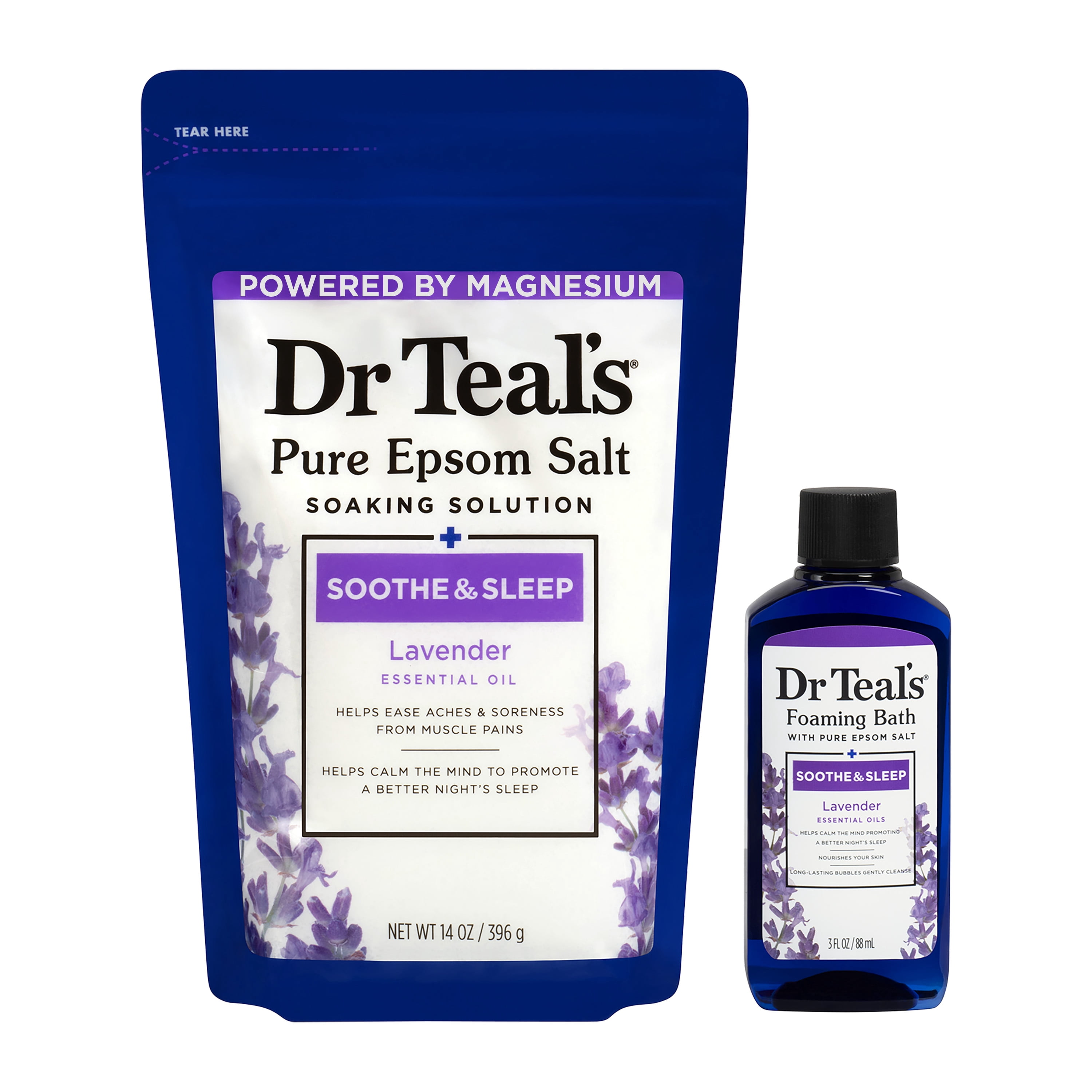 Dr Teal's Soothe & Sleep Lavender Bath Gift Set, 2 Piece