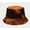 Orange, variant on New Graffiti Style Panama Summer Harajuku Bucket Hat Colorful Tie Dye Fisherman Hat Reversible Bob Bucket Cap for Men Women