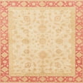 thumbnail image 1 of Ahgly Company Machine Washable Indoor Square Abstract Brown Gold Area Rugs, 3' Square, 1 of 1