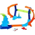 thumbnail image 1 of Toy Car Track Set Hot Wheels Flip & Jump w/ Corkscrew Loop, 1 of 5