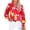 Z02Red, variant on FreshPretty Womens V Neck Floral Long Sleeve Tops Summer Casual Loose Puff Sleeve Chiffon Boho Work Blouse Dressy T Shirts