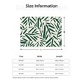 thumbnail image 5 of Yiaed Palm Branch With Leaves Print Blanket Throw Blanket Soft Cozy Flannel Blanket for Home Bed Sofa Couch Chair-40"x30", 5 of 6