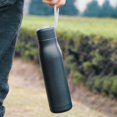 thumbnail image 4 of YOPTOP 18.5 Oz Insulated Water Bottle Double Walled Vacuum Stainless Steel Water Bottle Leak Proof Metal Sports Water Bottle Keeps Drinks Hot and Cold Great for Outdoor Sports Campi,silver, 4 of 5