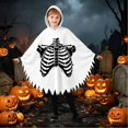 thumbnail image 5 of Girls Hooded Jumpsuits Long Sleeve Graphic Bluses Halloween Themed Party Costume Stylish Festival Tops for Kids, 5 of 8