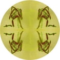 thumbnail image 1 of Ahgly Tapis d'Intérieur Lavable en Machine Carré Transitionnel Jaune Banane, 3 Pieds Carré, 1 of 7