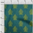thumbnail image 1 of oneOone Silk Tabby Fabric Leaves & Tree Block Print Fabric By Yard 42 Inch Wide, 1 of 4