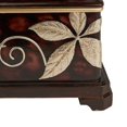 thumbnail image 4 of Benzara BM240881 Jewelry Box with Foliage Pattern & Lid, Brown, 4 of 5