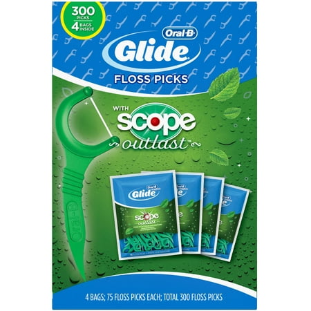 Oral B Complete Glide Floss Picks 300 Count
