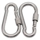 thumbnail image 1 of Paquete De 3x2 Mosquetones Con Anilla En D, Ganchos, Clips Para Llavero Para Hamaca, 80x40x8mm, 1 of 7