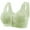 Green, variant on Ohufall Bra for Seniors Front Closure Bras Older Women Easy Close V-Neck Push-up Bra No Underwire Comfortable Floral Print Wireless Bras Size 36B/C-46B/C