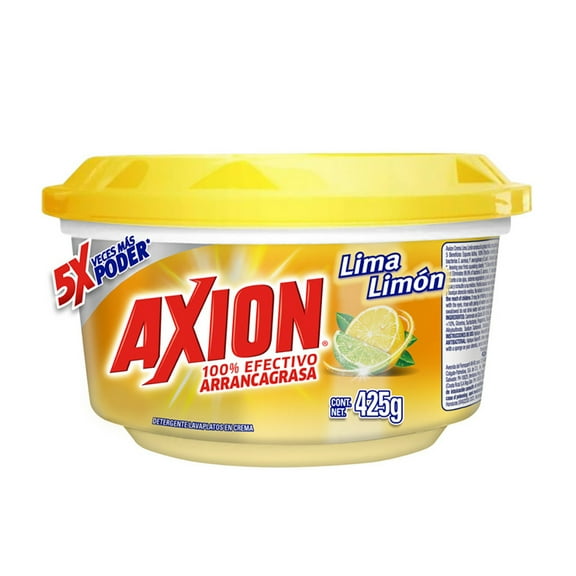 Lavatrastes en Pasta Axion Lima Limón 100% Efectivo Arrancagrasa 425 g