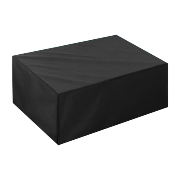 Outdoor Coffee Table Cover Rectangular Coffee Table Cover, Waterproof and Heavy Duty Outdoor Small Side Table Covers Lawn Garden Furniture Covers 19.6*17.7*12 inch, Black