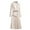 White, variant on Efsteb Cocktail Dresses For Women Solid Blazer Dress Long Sleeve Lapel Office Belt Pleated Midi Dresses (White,M)