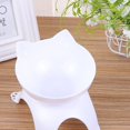 thumbnail image 5 of Cuenco para mascotas que evita resbalones, fácil limpieza, forma bonita, comida para mascotas pequeñas, cuenco de alimentación de agua para perros y gatos, color blanco, 5 of 5