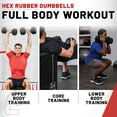 thumbnail image 6 of Lifeline Fitness Premium Rubber Hex Dumbbell, Single, 40 lbs, 6 of 6