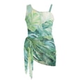 thumbnail image 6 of Tutolipy Leaves Pattern Girls One Piece Bathing Suit, Mesh Fabric Quick Dry Adjustable Strap Girl's One Piece Swimsuits for Beach 13-14 Years Old, 6 of 10