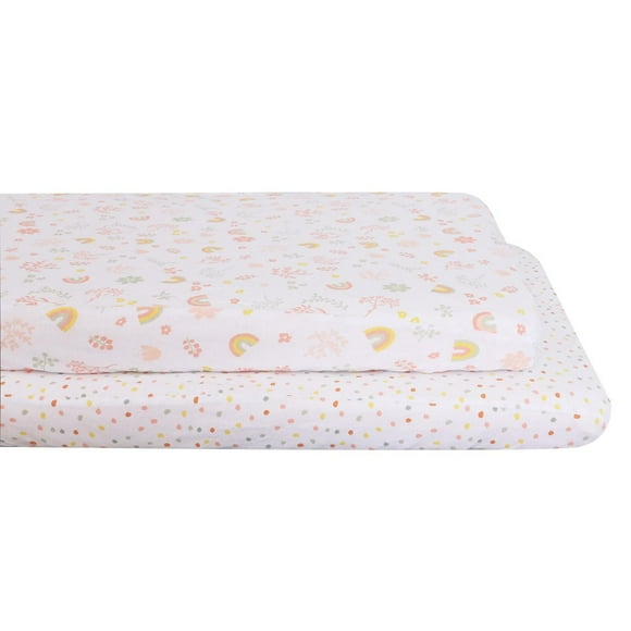 George Baby 2-Pack Jersey Mini Crib Sheets