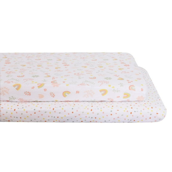 George Baby 2-Pack Jersey Mini Crib Sheets