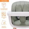 thumbnail image 4 of Trona Mallify 3 en 1 convertible de madera con bandeja verde, 4 of 6