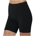 thumbnail image 3 of Feancey Womens Plus Size Workout Shorts High Waisted Tummy Control Yoga Leggings Butt Lifting Seamless Biker Shorts with Phone Pocket Black 3XL, 3 of 7