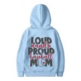 thumbnail image 4 of WEAIXIMIUNG Off The Shoulder Sweatshirt Women's Baseball Lettering Slogan Print Pocket Drawstring Print Hoodie, 4 of 4