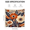 thumbnail image 2 of Boho Tapestry Aesthetic Traditional Indian Motifs Floral Pattern Washable Living Room Tapestry 51x59 Inch Durable Decorative Tapestry Aesthetic for Living Room Bedroom Home House, 2 of 5