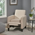 thumbnail image 5 of GDF Studio Theresa Contemporary Upholstered Pushback Recliner, Light Beige and Dark Brown, 5 of 6