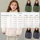 thumbnail image 3 of Parkas de manga larga para otoño e invierno para niños, de color liso, con cuello alto, de manga larga, gruesas y cálidas, bonitas y casuales, acolchadas con pan para niños y niñas, parte superior de, 3 of 6
