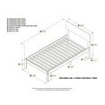 thumbnail image 6 of Orlando Platform Bed with Open Foot Board, Multiple Colors, Multiple Sizes, 6 of 6