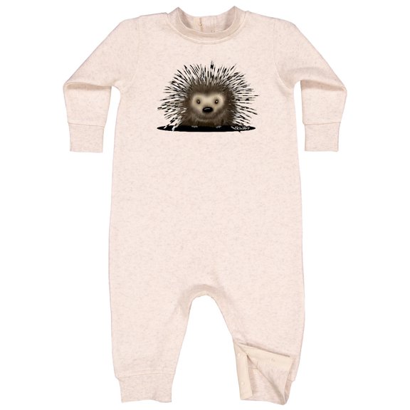 Inktastic Porcupine Baby Fleece Romper