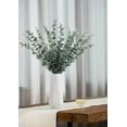 thumbnail image 4 of 12pcs Eucalyptus Stems 18" Tall Artificial Eucalyptus Leaves Greenery Decor Faux Eucalyptus Real Touch for Wedding Bouquet Centerpiece Home Decor, 4 of 4