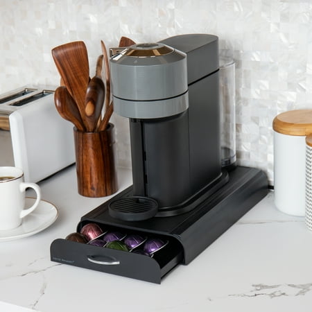 Mind Reader - Anchor Storage Unit for Nespresso Coffee Capsules - Black