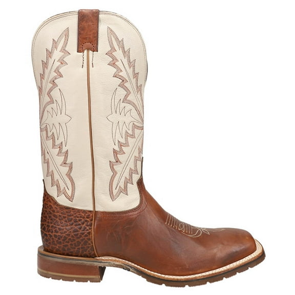 Tony Lama Men's Antonio Western Boot Broad Square Toe Brown 10 D(M) US