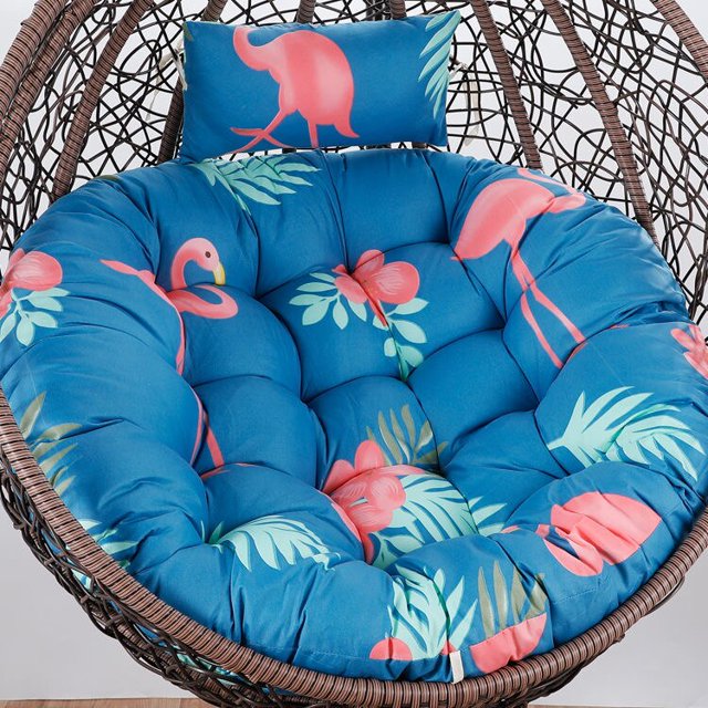 Funda de cojín para silla de huevo, cesta colgante, cojín grueso para silla de columpio, decoración para sala de estar, interior y exterior Fivean unisex