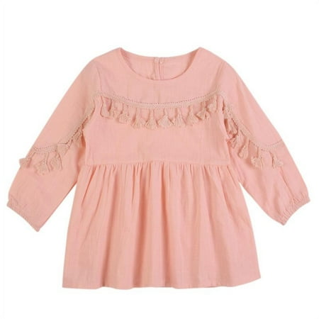 

Clearance!Infant Girls Fashion Fringed Princess Dress Princess Clothes Dress