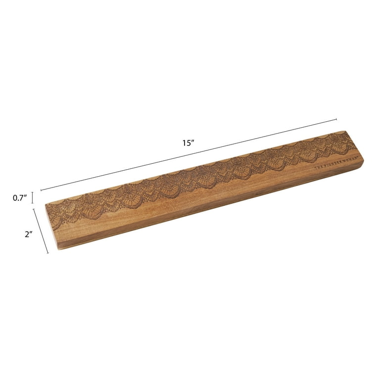 The Pioneer Woman Vintage Lace 15-Inch Acacia Wood Magnetic