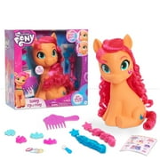 My Little Pony Sunny Starscout Styling Head, Color Change, 14-Pieces Include Wear and Share Accessories, Pink, Hair Styling for Kids, Kids Toys for Ages 3 Up