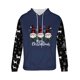 thumbnail image 5 of Sudadera con capucha para hombre, estilo casual, con cuello redondo, estampado, manga larga, blusa de poliéster, 5 of 5