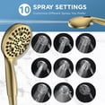 thumbnail image 6 of Dual Handheld Shower Head Combo  2-in-1 Rain Heads System 8 Inch Rainfall And 10 Modes High Hand Held Showerhead With Built-in Power Wash, 6 of 6