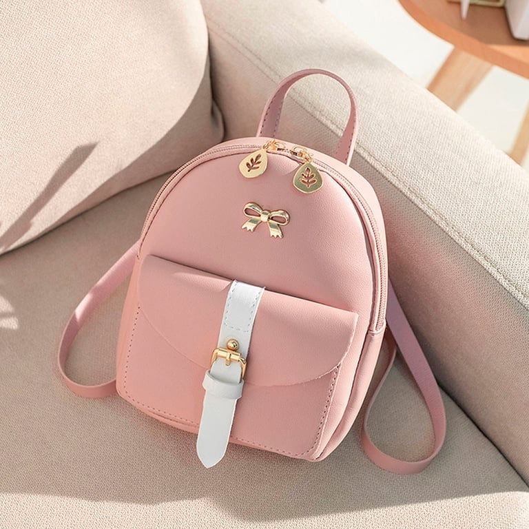 Small Vegan Leather Backpack Purse - Lightweight Daypack for Women Amazon.com: KKXIU Girls Small Backpack Purse Vegan Leather  main image 4