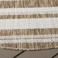 thumbnail image 4 of SAFAVIEH Beach House Merrilyn Striped Indoor/Outdoor Area Rug, Brown/Ivory, 6'7" x 6'7" Round, 4 of 9