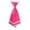 C161 Hot Pink, variant on Mens Ties Stripe Self-Tied Double Layer Tie Fashion Business Formal Occasions Unisex Neckties One Size Silver