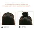 thumbnail image 2 of Pièce de Cheveux Chignon Décoiffé à Clipser Extensions de Cheveux à Griffes Queue de Cheval Naturelle Peignes Synthétiques Ajout de Volume Capillaire pour Femmes, 2 of 9