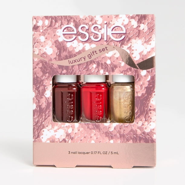 Essie Nail Polish 8-Free Vegan Juego de esmaltes de uñas navideños de 3 piezas 1 kit