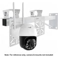 thumbnail image 4 of ERDS-CCTV Camera Mount Bracket Adapter, L-Shape Security Camera Mount Plate, Universal Wall Ceiling Mounting Brackets for PTZ Camera and Dome Surveillance Camera (Stainless Steel Dome Mount Plate), 4 of 4