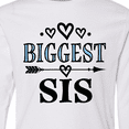 thumbnail image 4 of Inktastic Biggest Sis Girls Sister Announcement Long Sleeve Youth T-Shirt, 4 of 5
